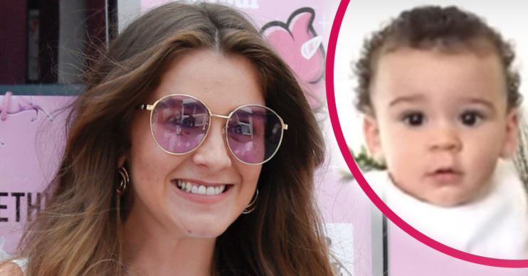 Brooke Vincent and son Mexx