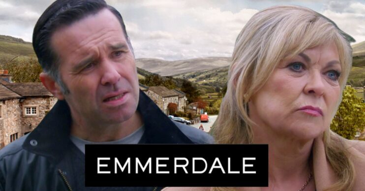 Emmerdale comp image: Graham Foster and Kim Tate