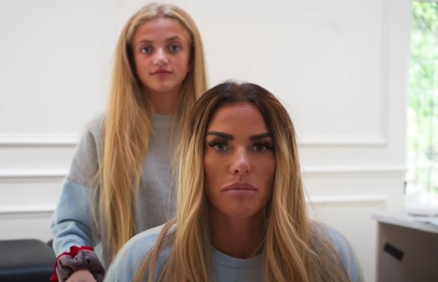 Princess with her mum, Katie Price. Her dad is Peter Andre