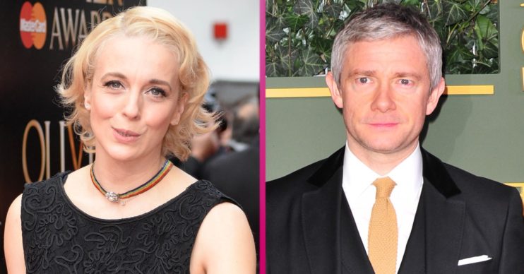 Amanda Abbington and Martin Freeman