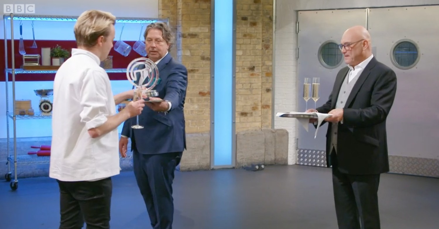 MasterChef judges with 2021 winner