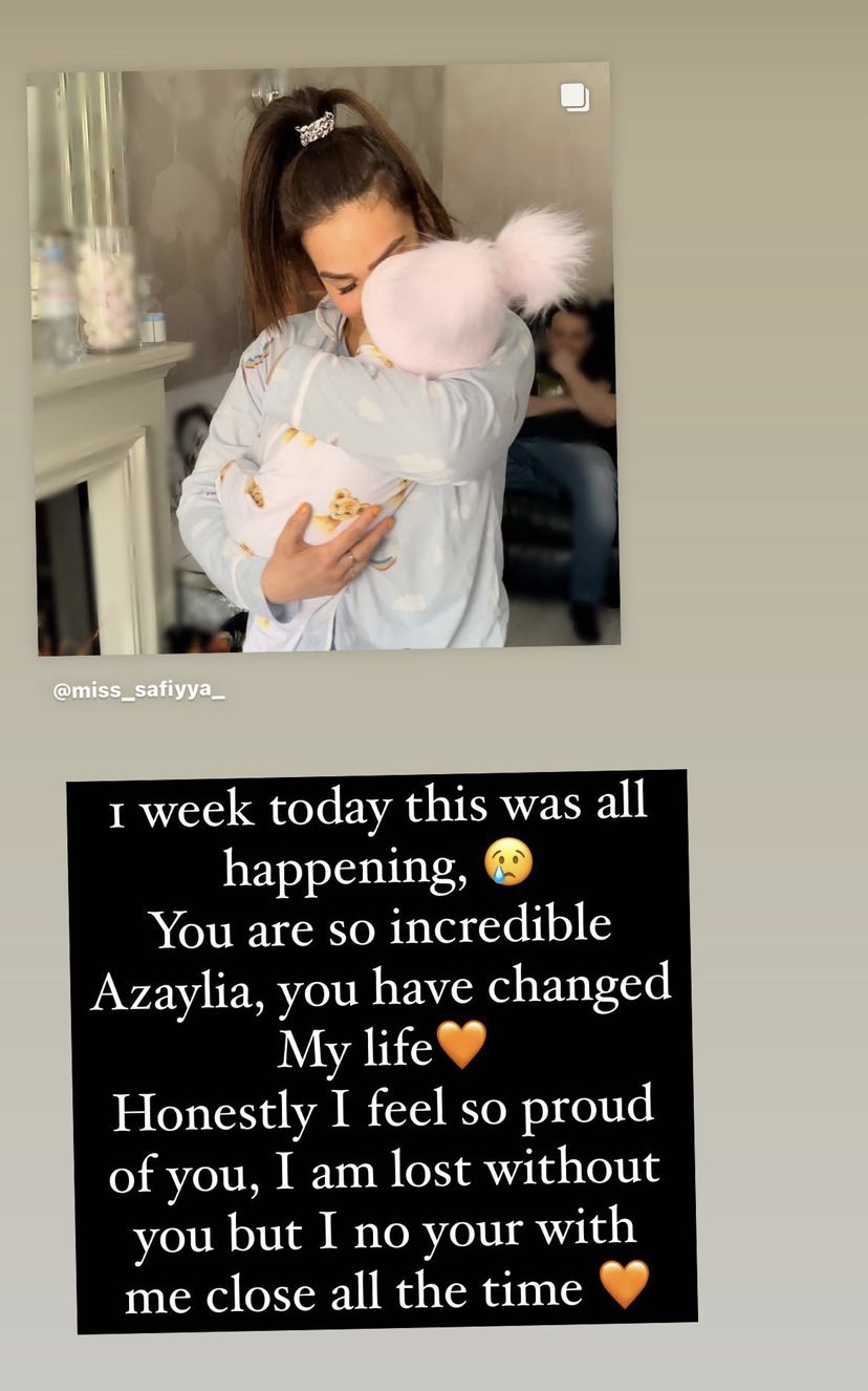 Ashley Cain partner Safiyya Vorajee on Instagram