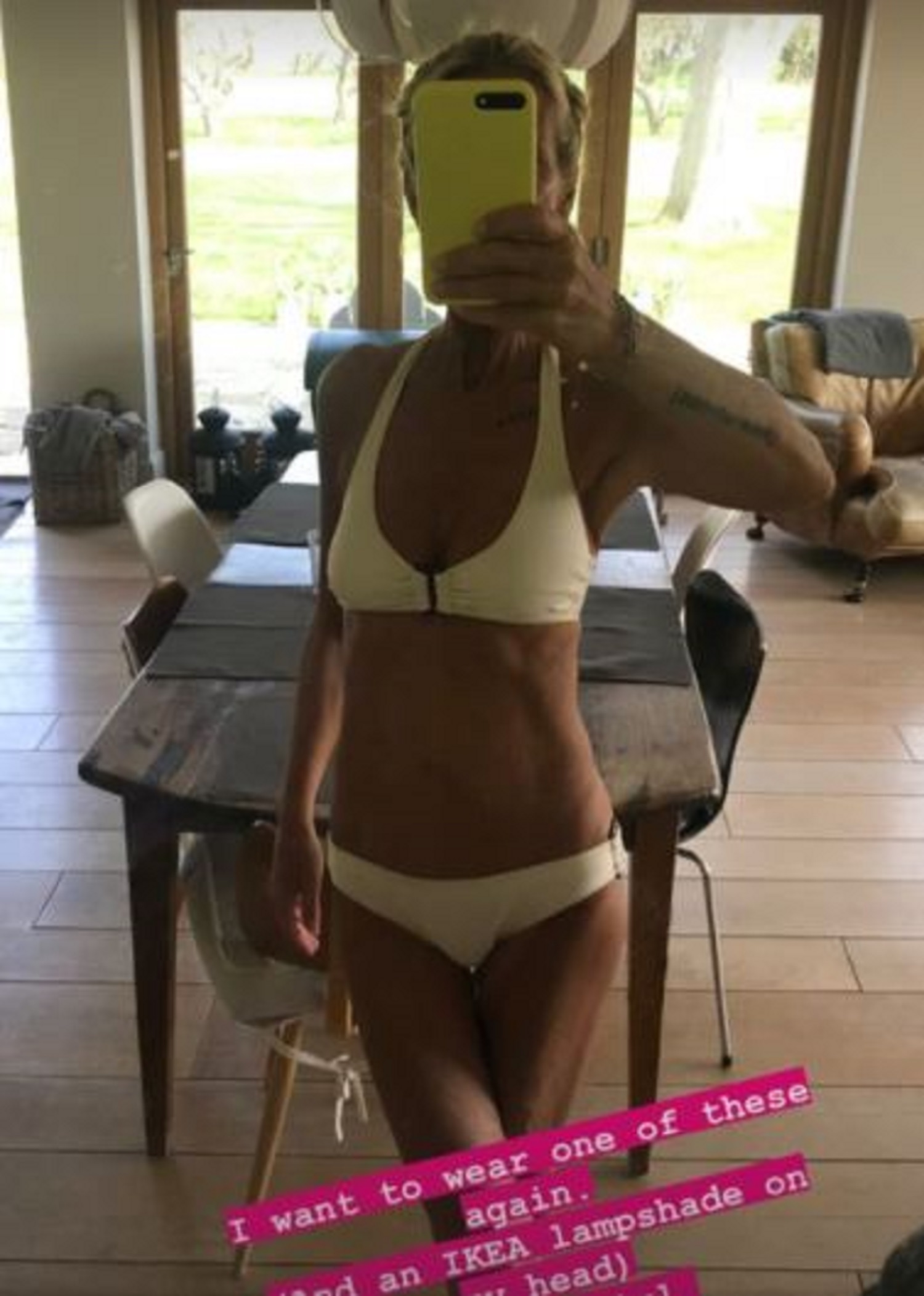 Ulrika Jonsson posing in a bikini on instagram