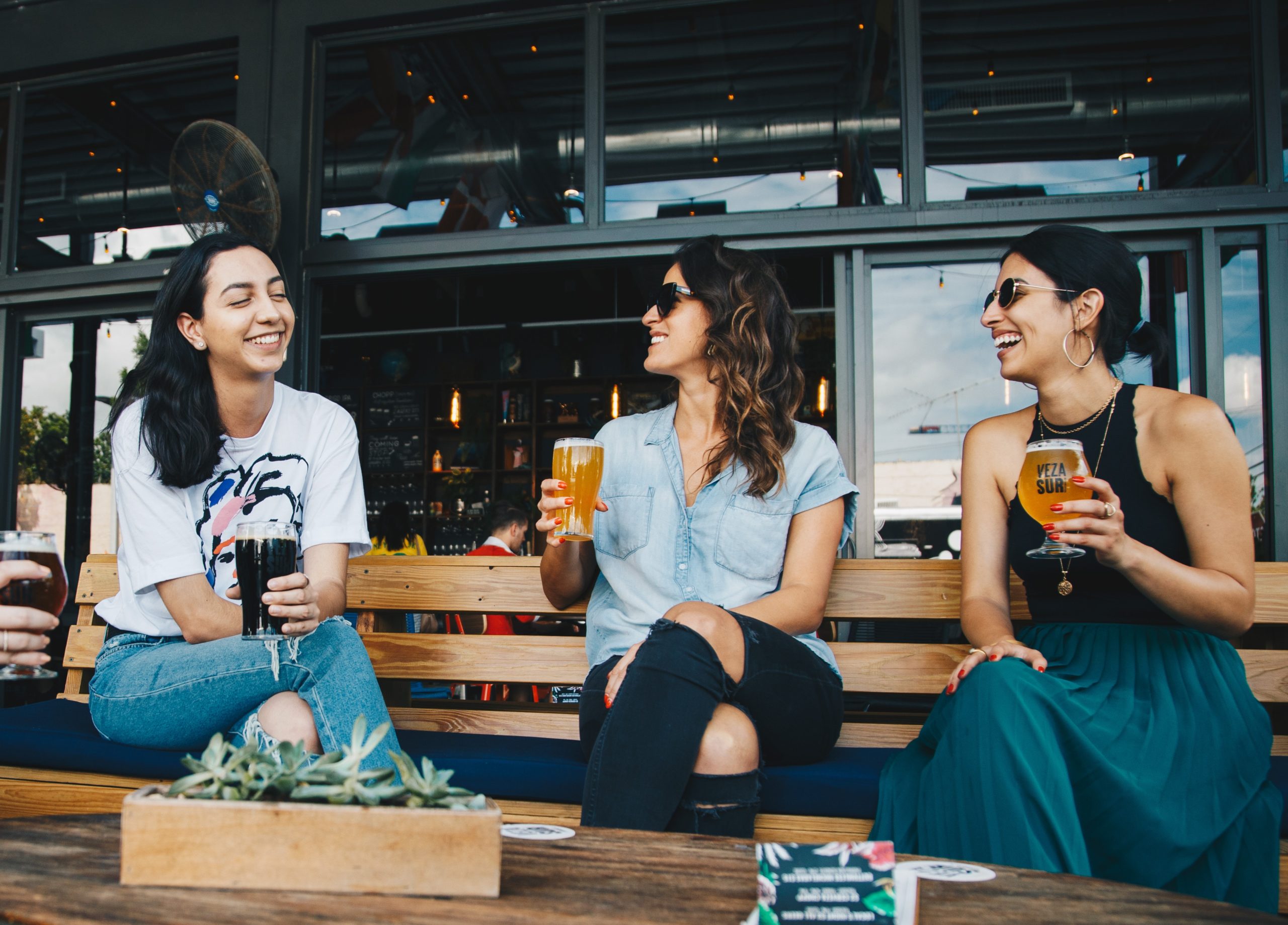 women having a drink