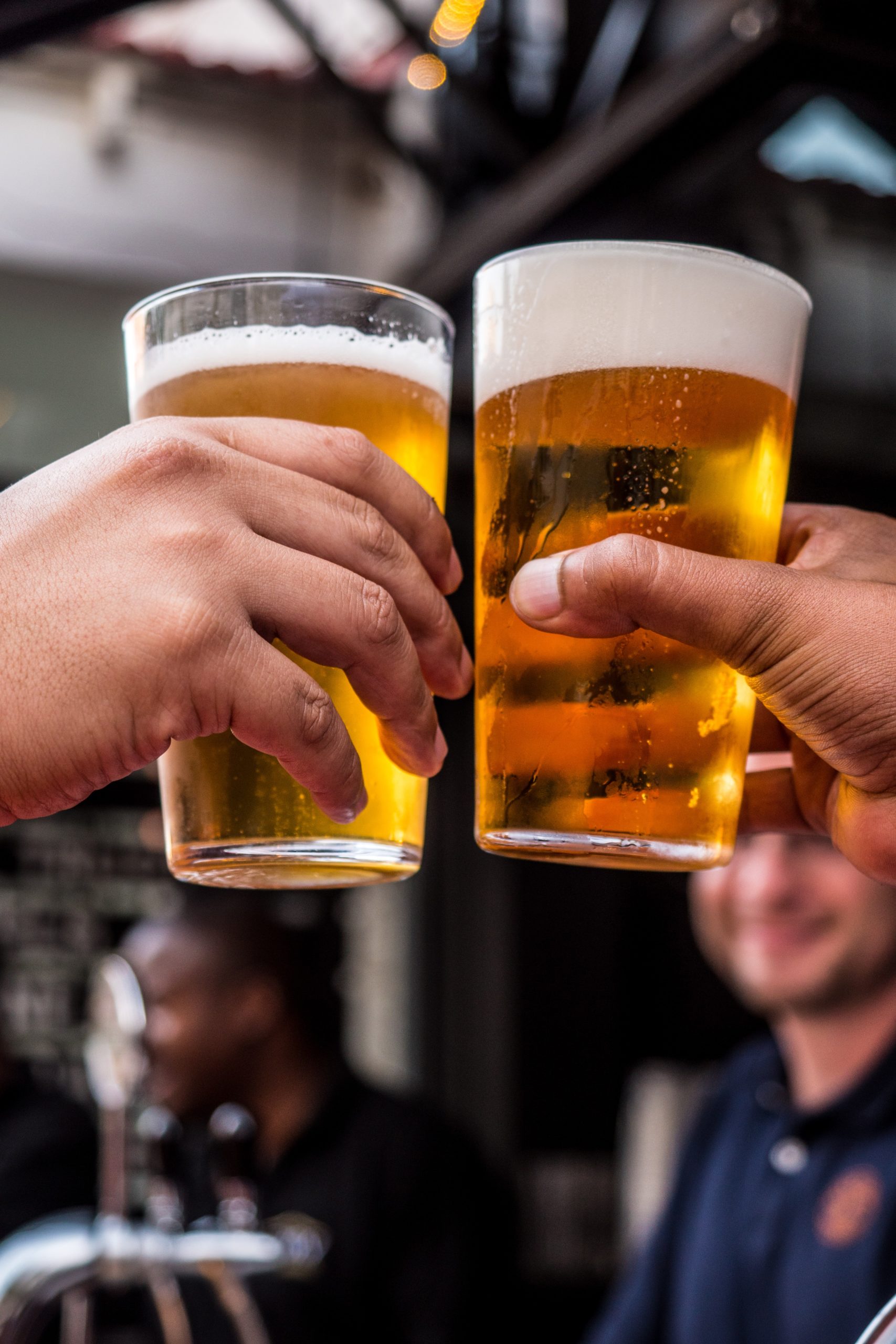 two pints of beer