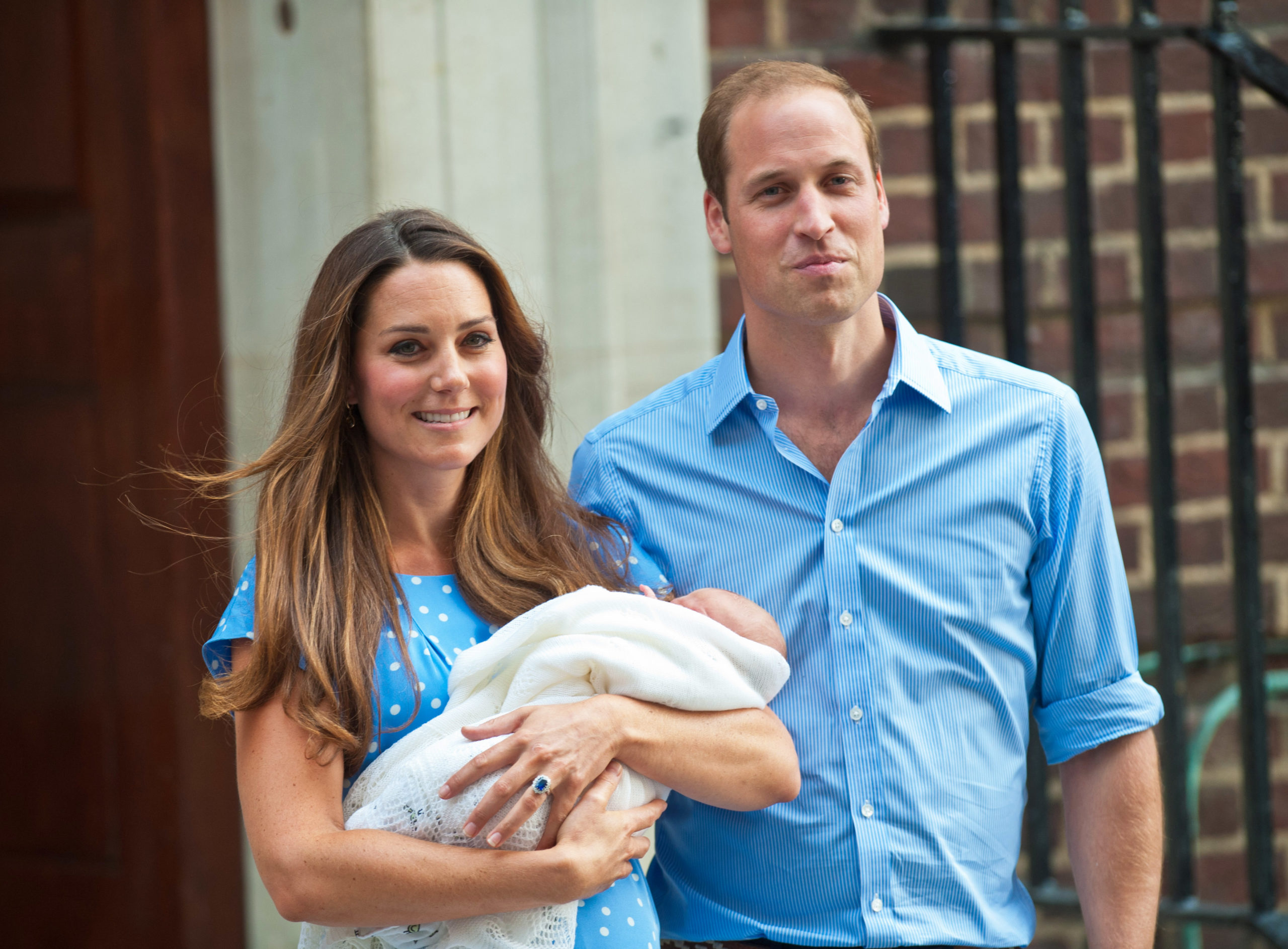 Prince George outside Lindo Wing