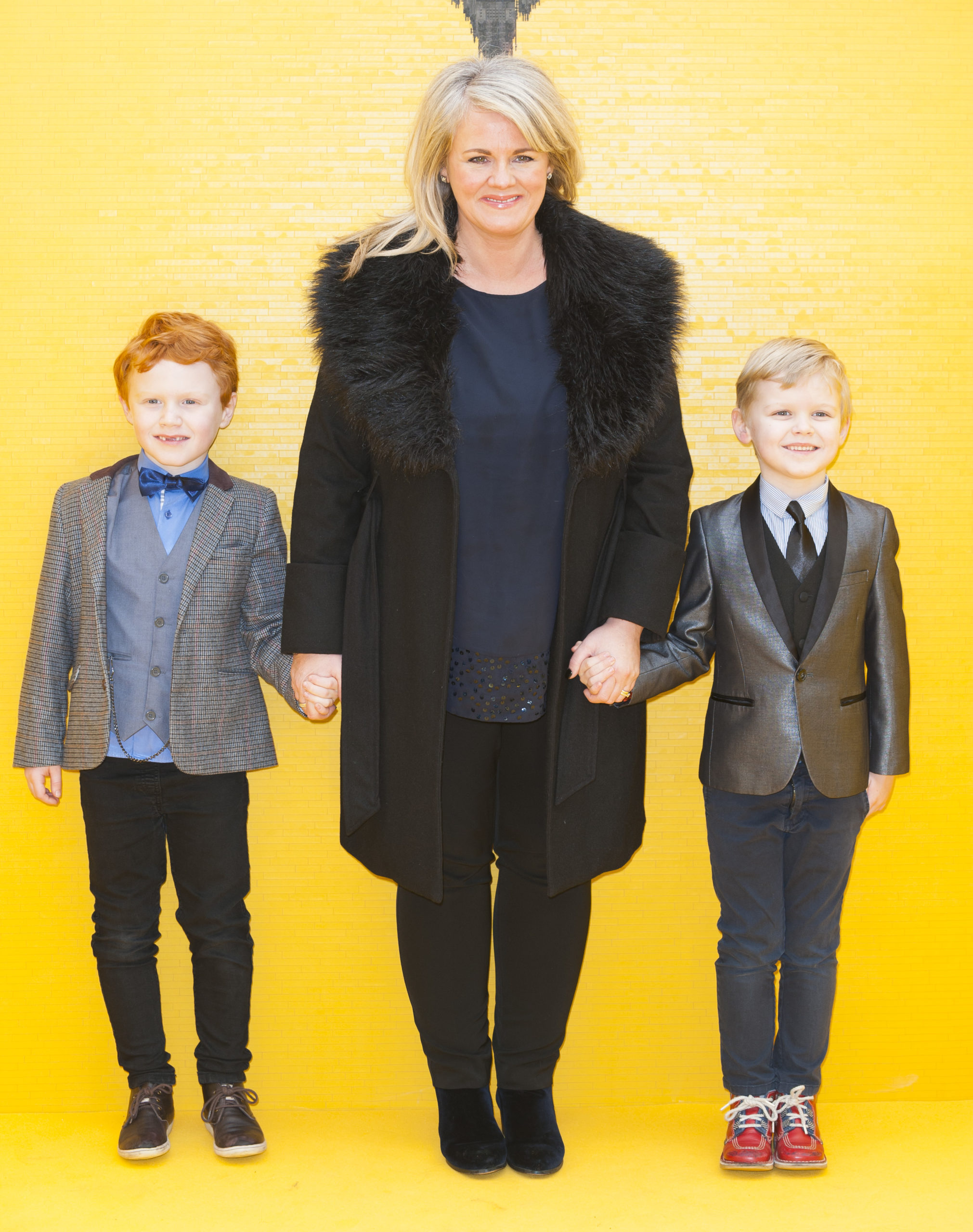 Sally Lindsay with her twin sons