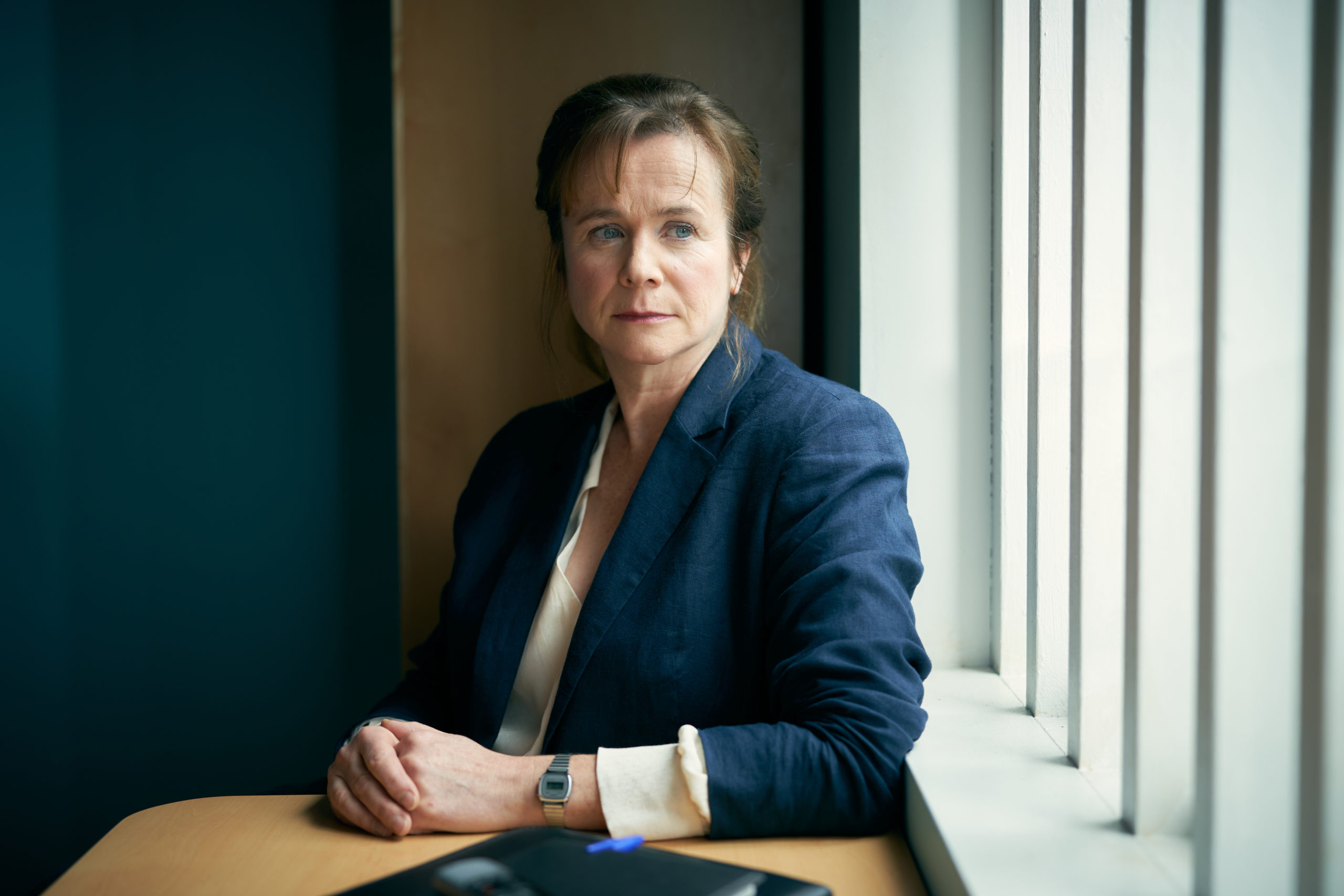 Emily Watson as Dr Emma Robertson in Too Close on ITV