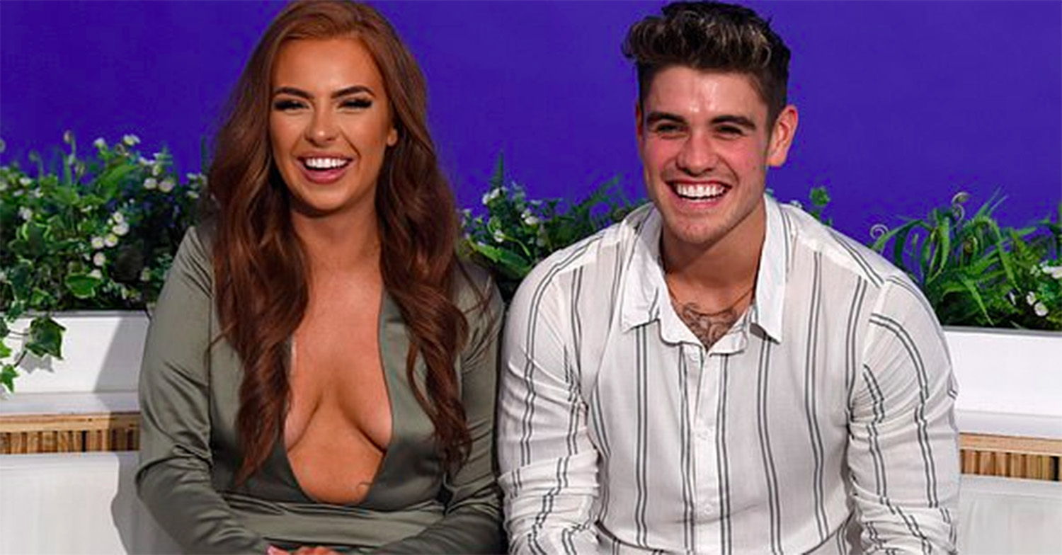 Demi Jones and Luke on Love Island 2020