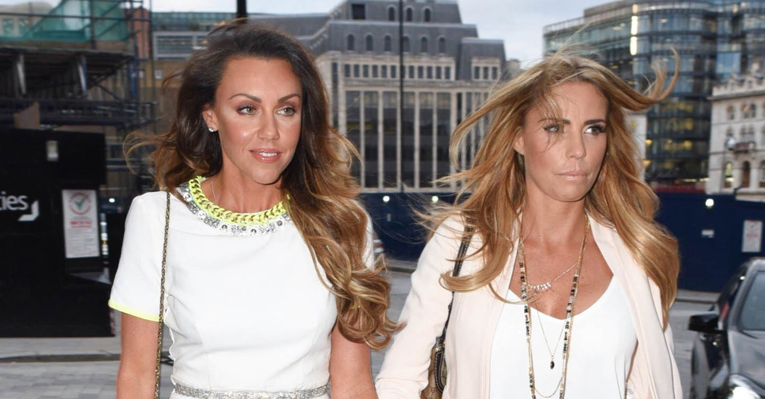 Michelle Heaton and friend Katie Price
