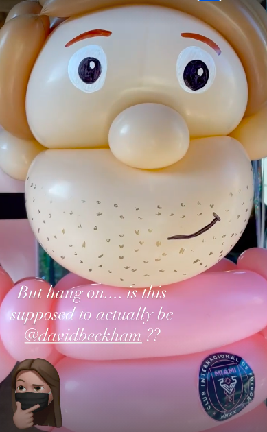 victoria buys a david beckham birthday balloon