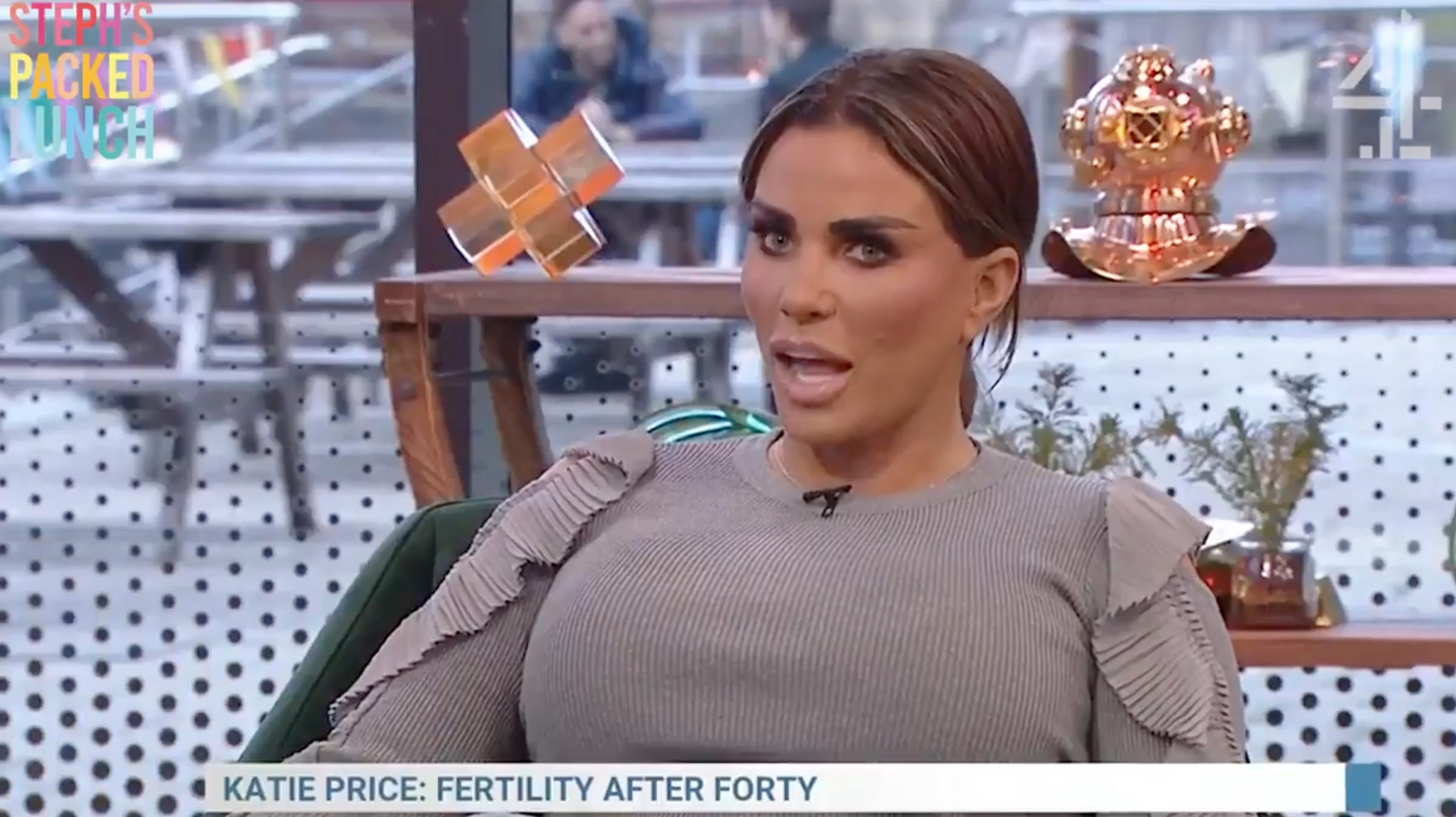 Katie price on packed lunch