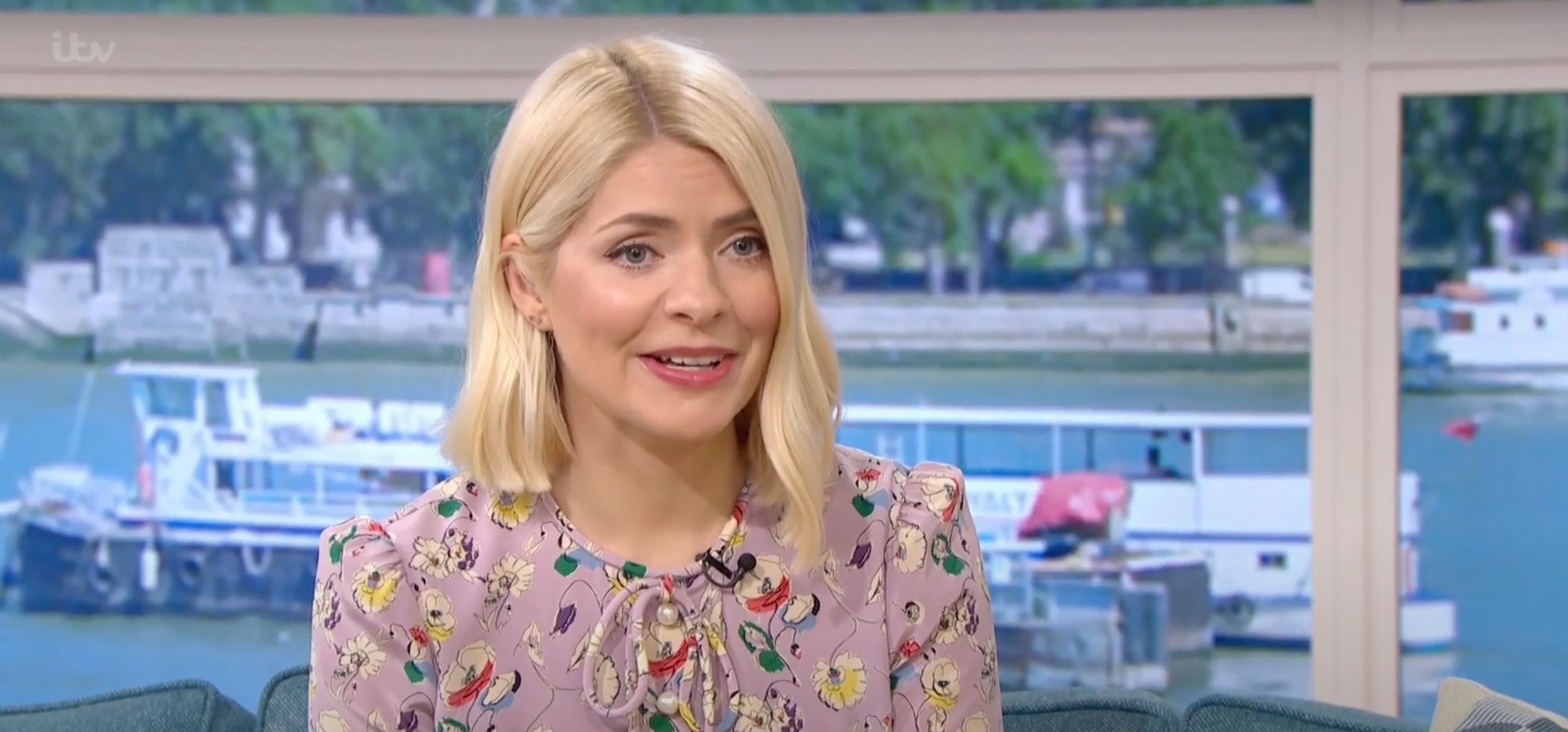 this morning today - host holly Willoughby presenting the show