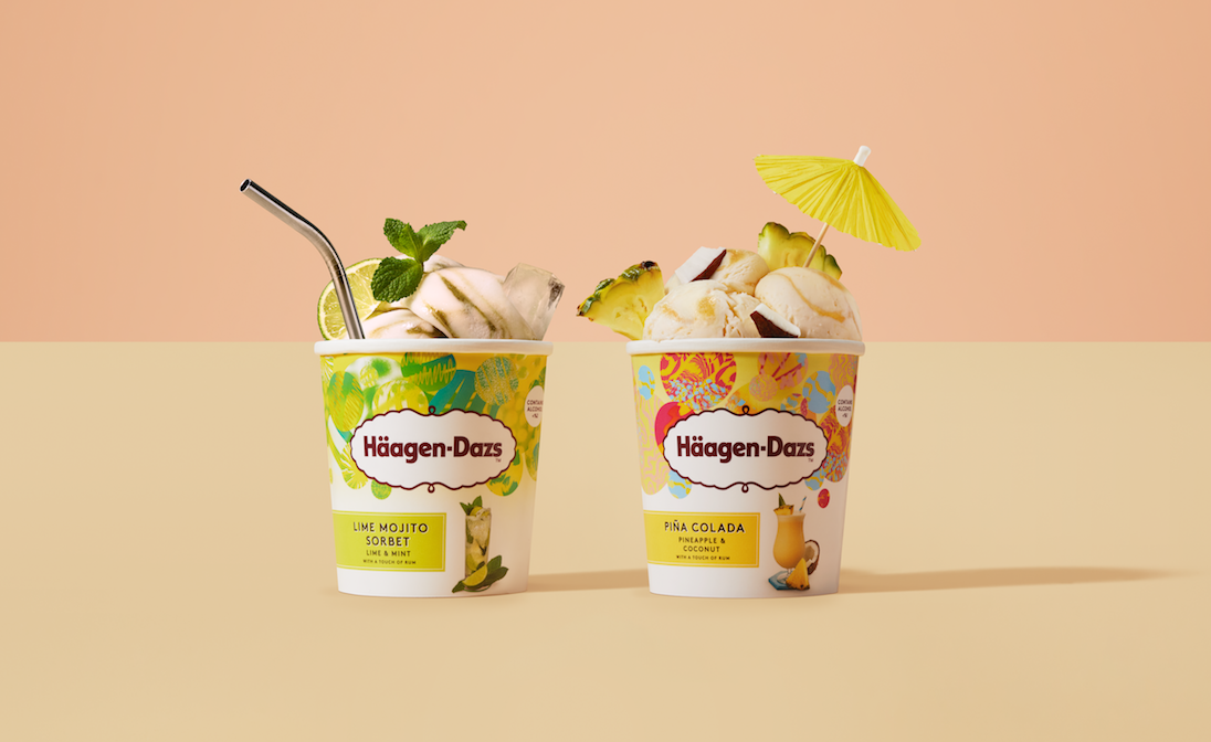 asda ice cream: Haagen-Dazs cocktail range now in store