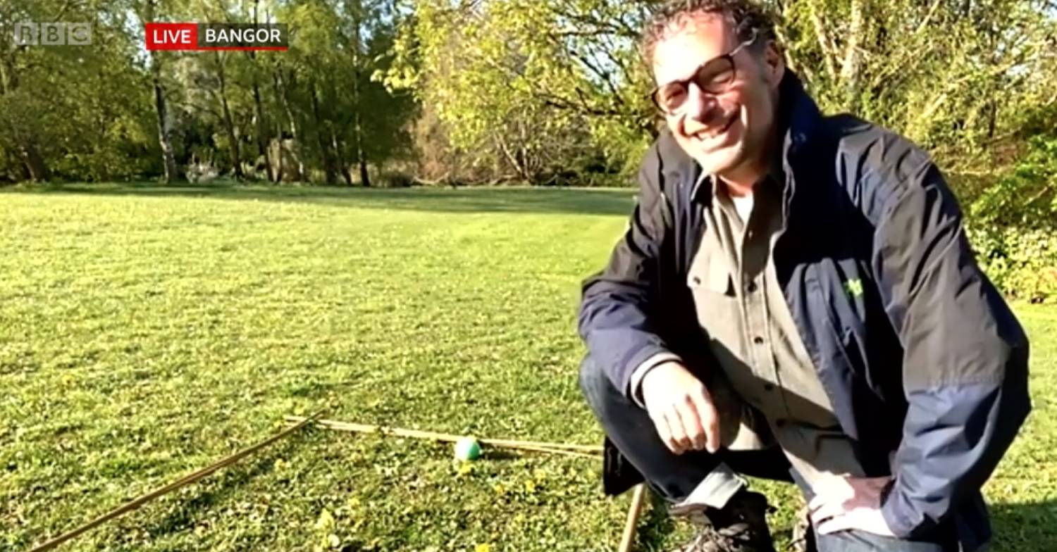 Dr Trevor Dines hopes gardeners will leave their mowers in the shed this month