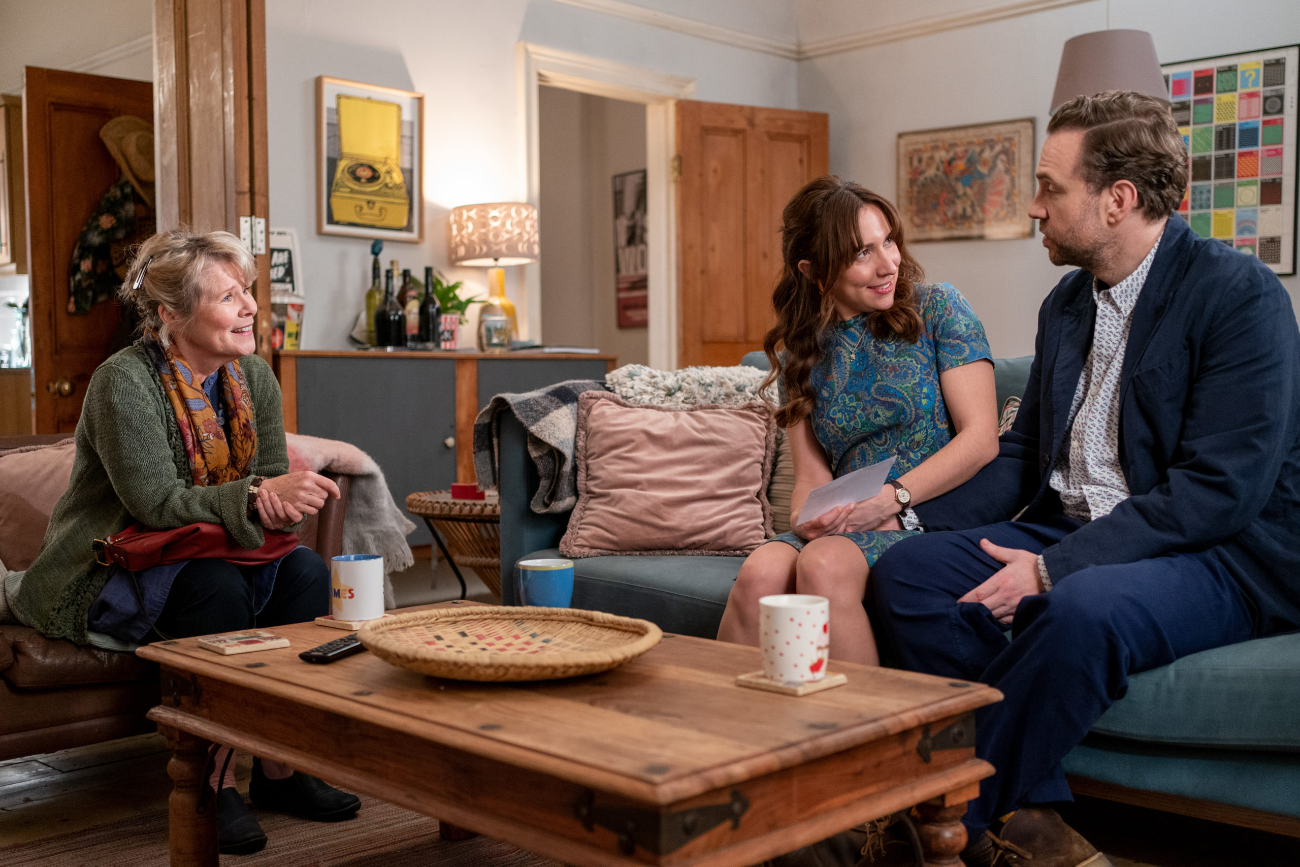 Trying Season 2 - Rafe Spall, Esther Smith and Imelda Staunton 