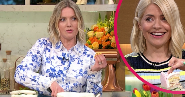 Julie Sear made a sandwich cake on This Morning