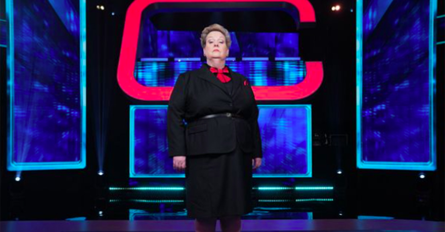 Anne Hegerty looking snooty in a Beat the Chasers promo shot