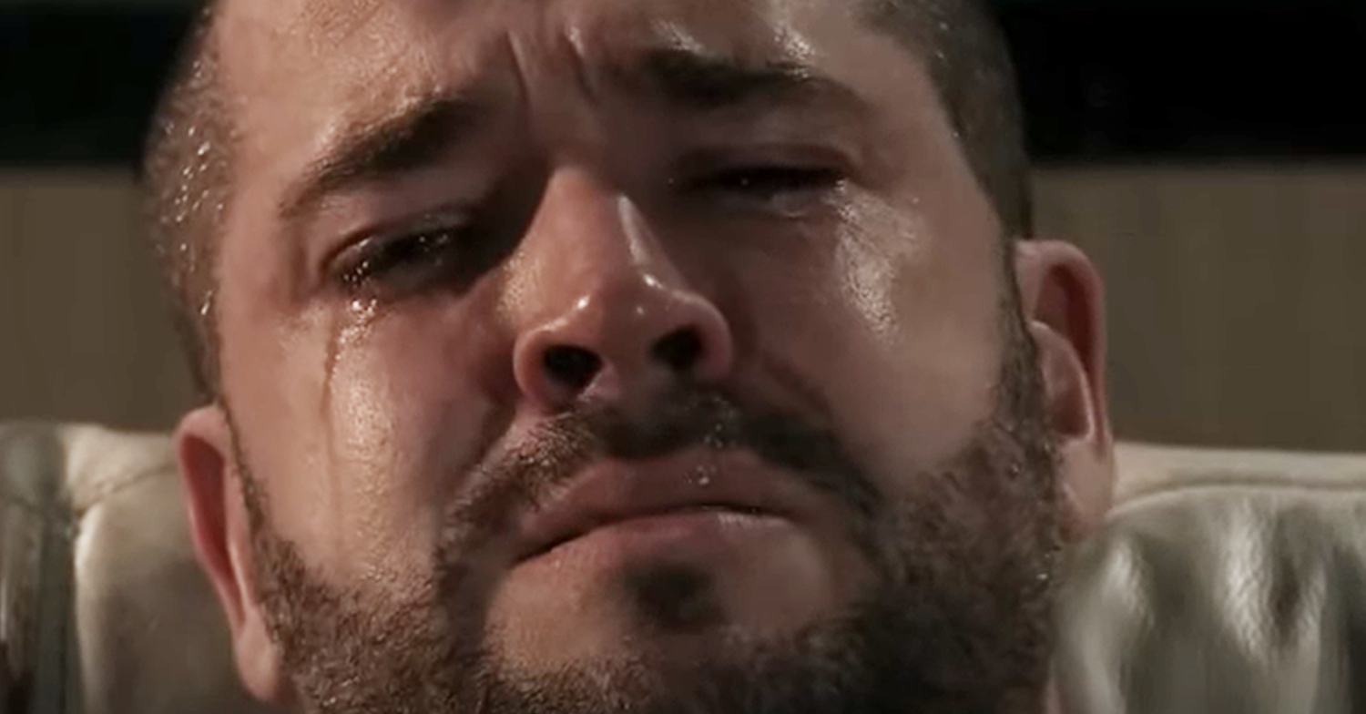 Corrie's Aidan is crying