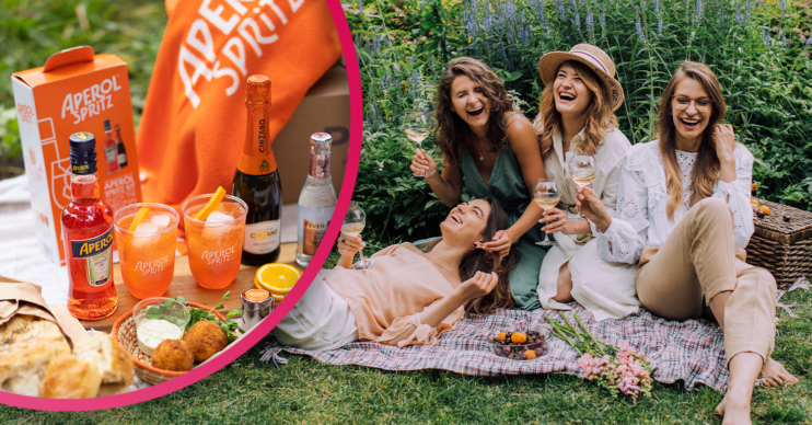 Aperol spritz cocktail kit and hamper on sale for bank holiday weekend
