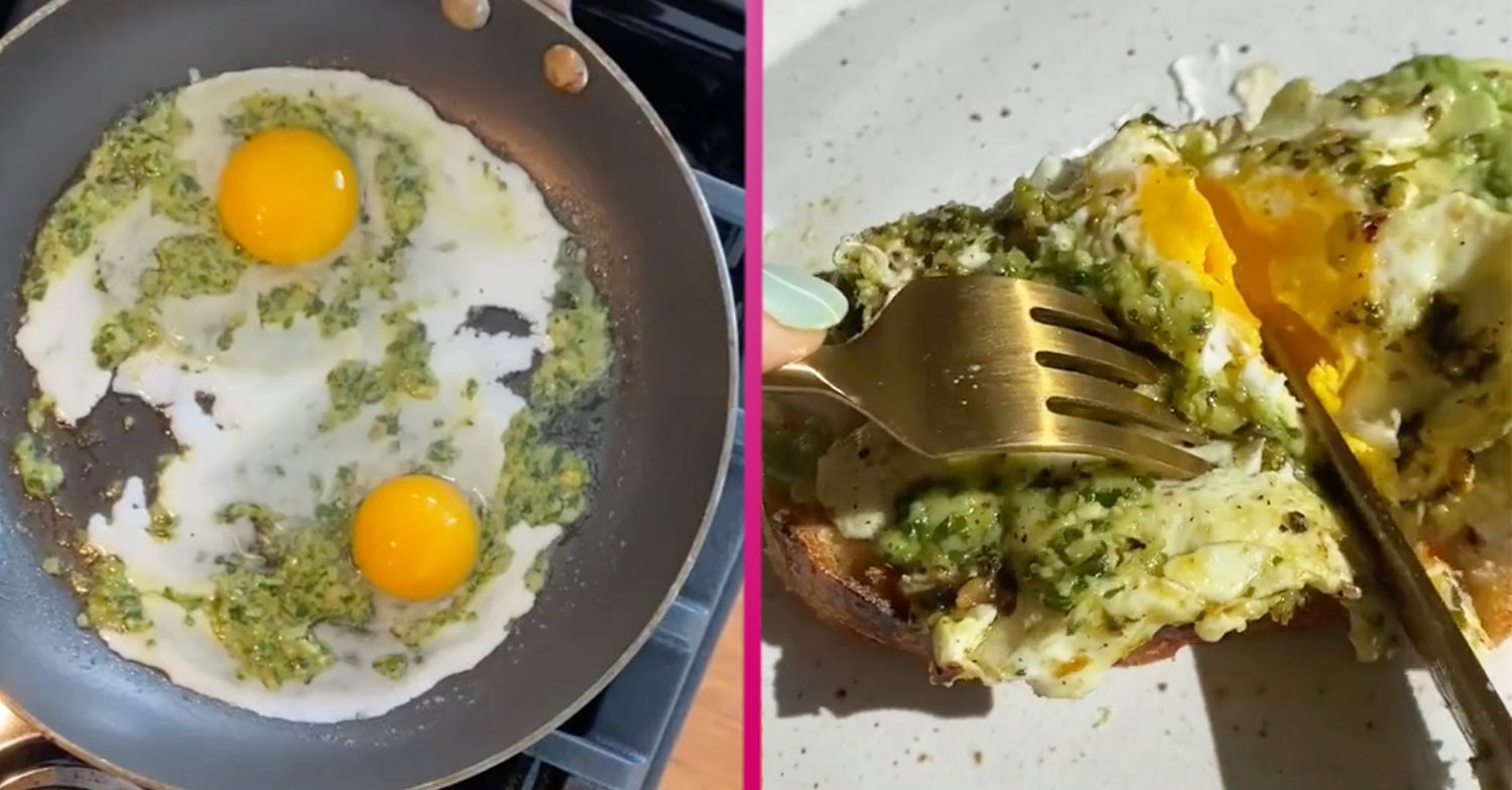 pesto eggs tiktok