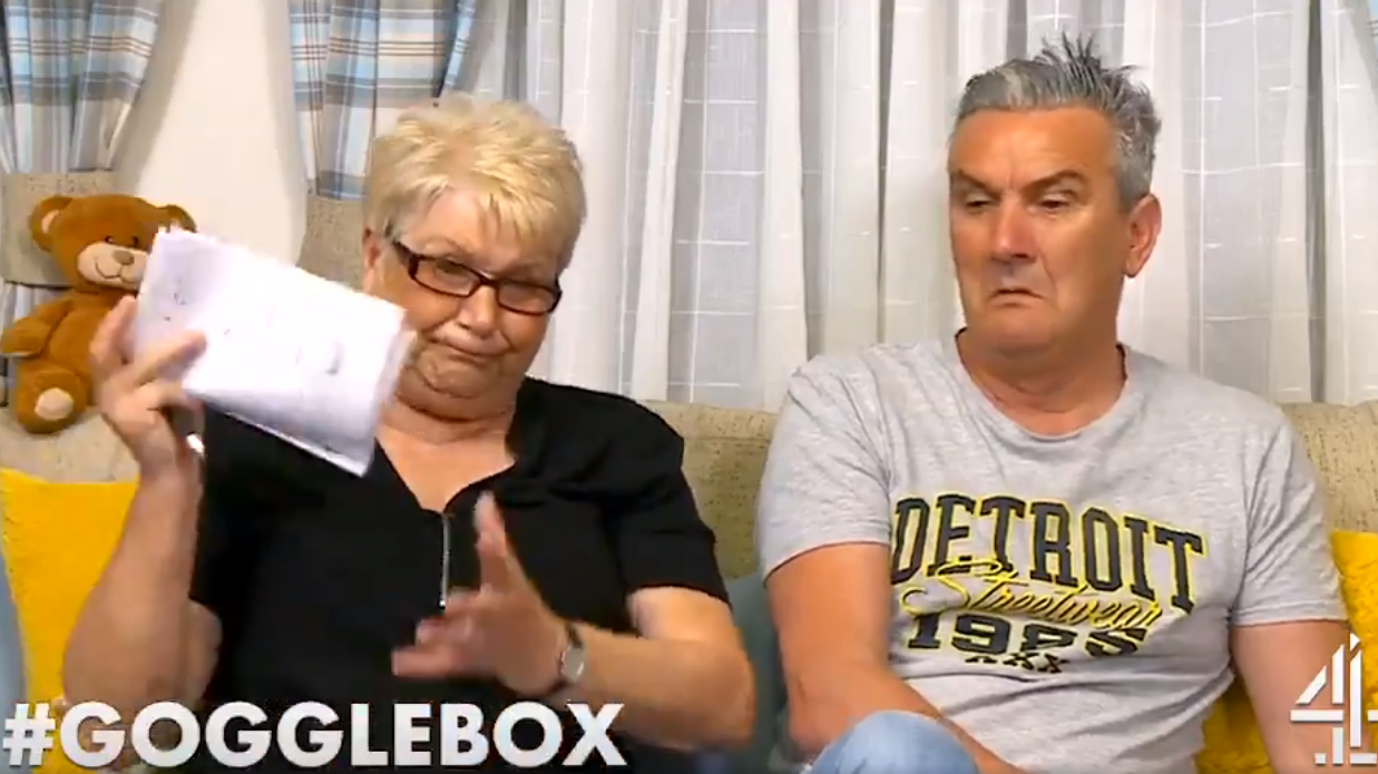 Jenny and Lee on Gogglebox