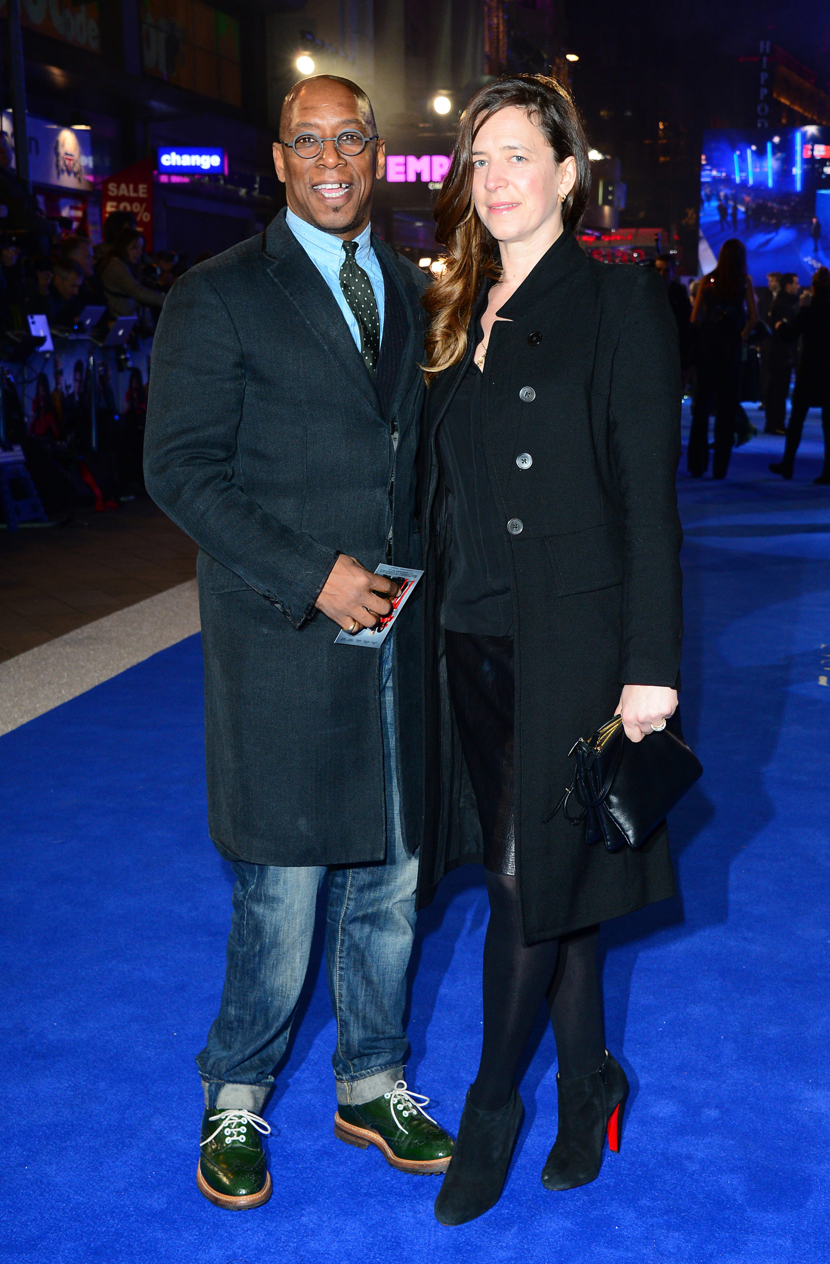Ian Wright and his wife Nancy Hallam