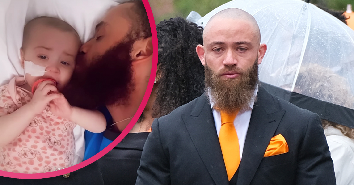 Ashley cain baby: star has blanket of Azaylia's face