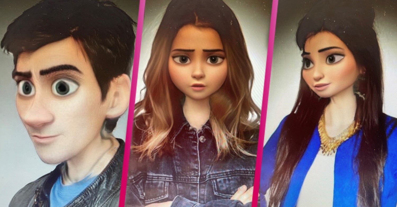 Disney character filter on Emmerdale cast