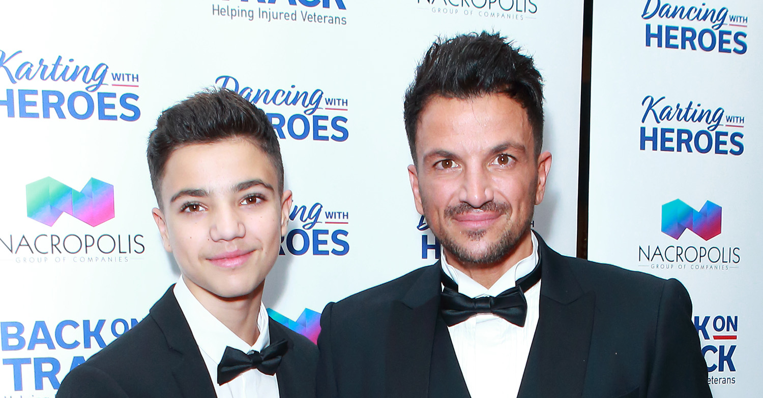 Junior Andre and dad Peter Andre
