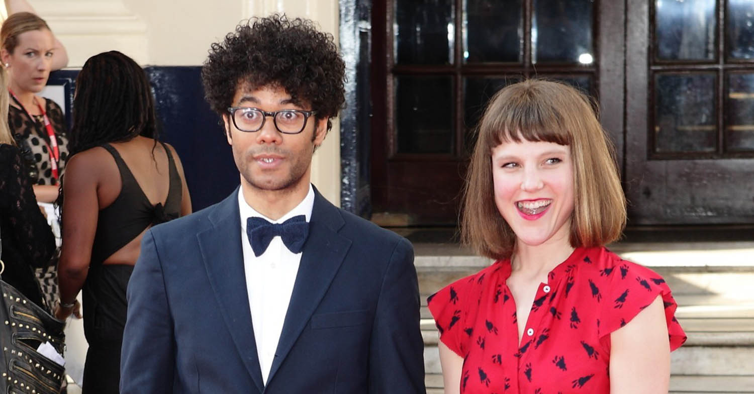Richard Ayoade with his wife Lydia