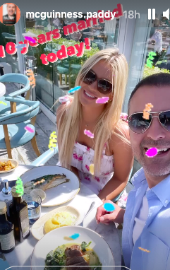 Paddy McGuinness and wife Christine McGuinness 