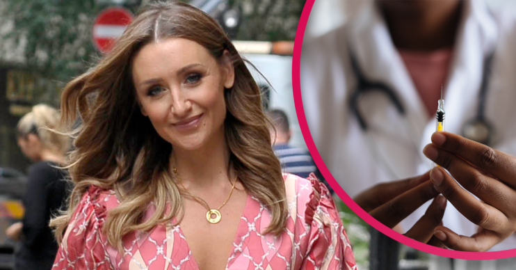 Catherine Tyldesley in vaccine row