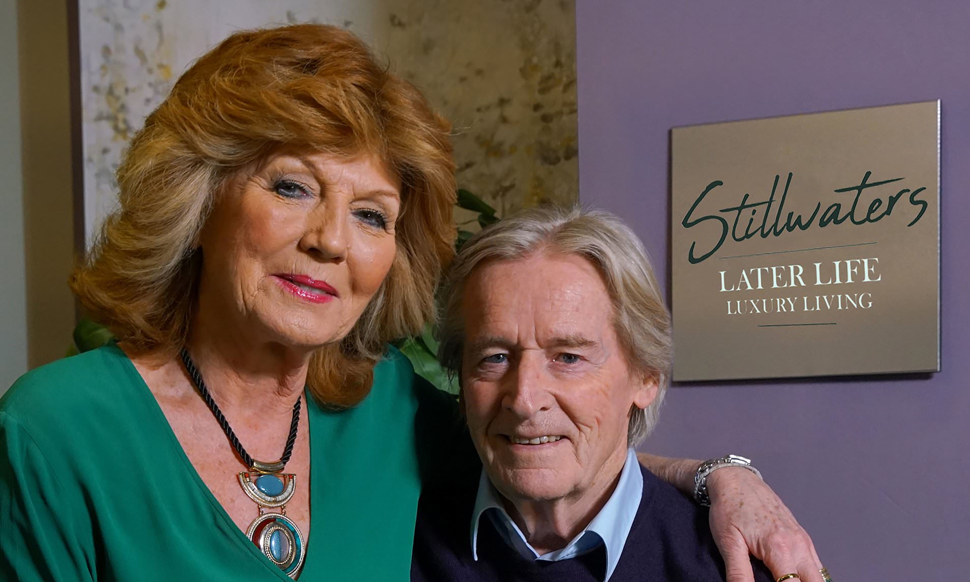 Claudia Colby in Coronation Street with Ken Barlow