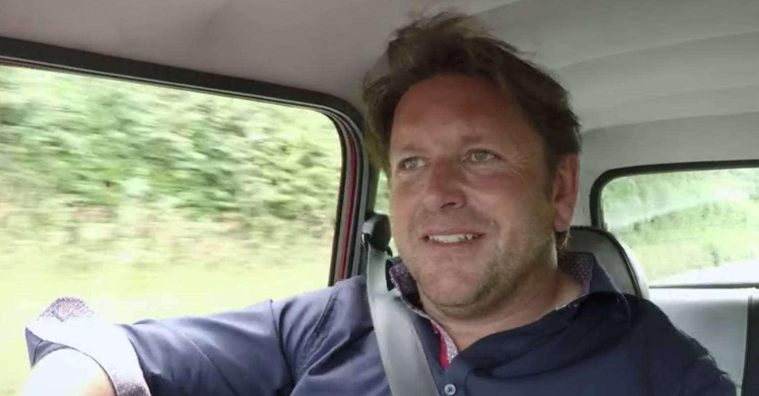 James Martin drives during James Martin's Islands To Highlands