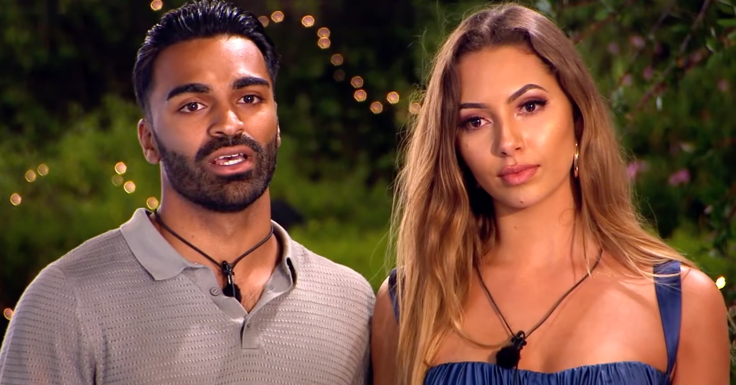 Love Island Casa Amor couple Nas and Eva