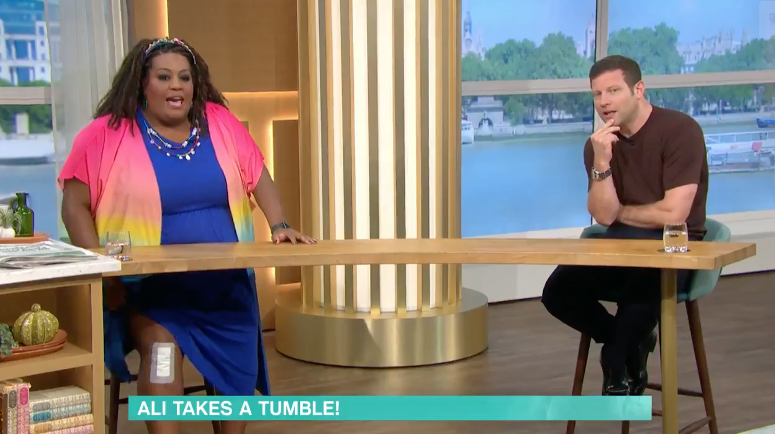 Alison Hammond fall