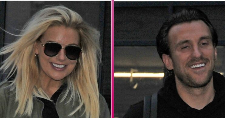 Sheridan Smith and Jamie Horn out walking together