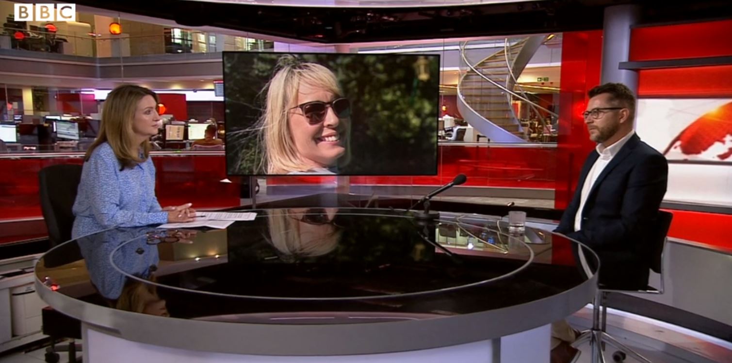 Lisa Shaw's husband on the BBC