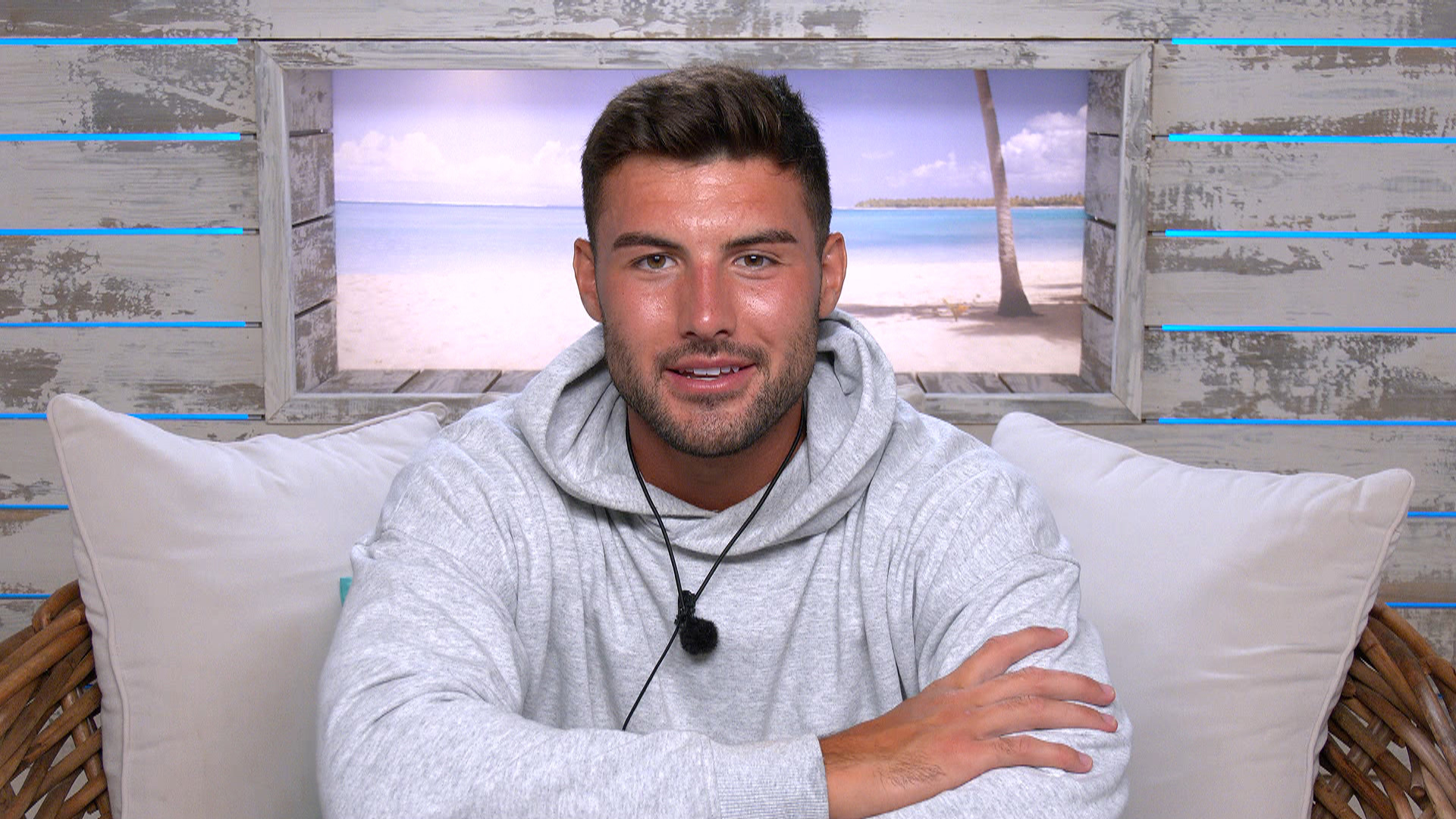 love island 2021: Liam in a hoody