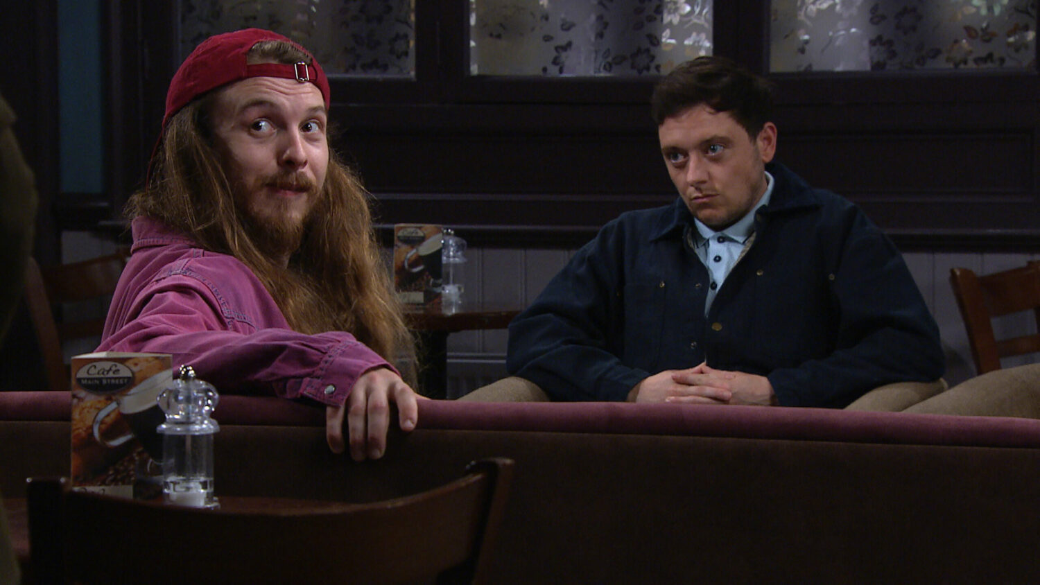 What time is Emmerdale on tonight? Ryan and Matty in the cafe