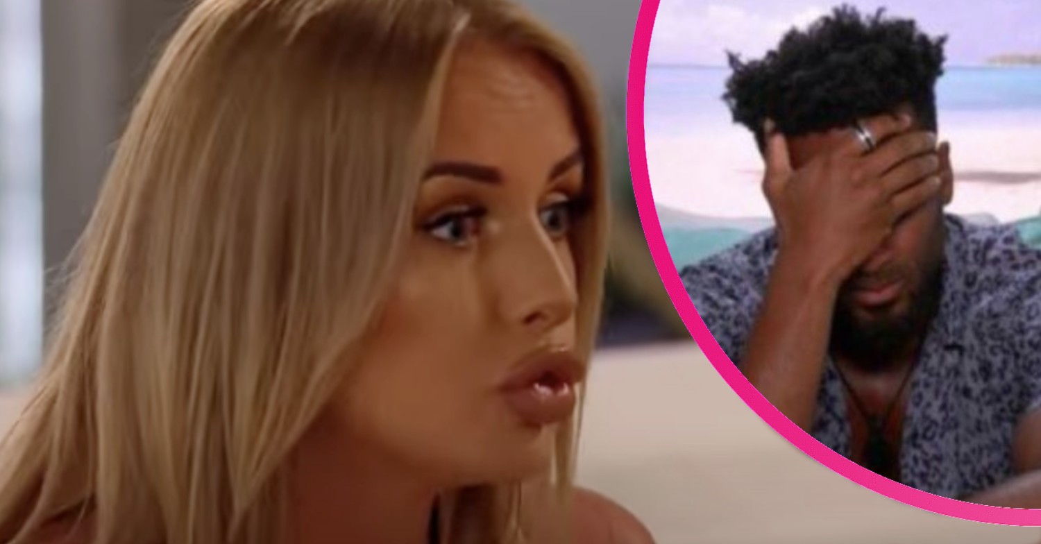 Faye Winter shouts at Teddy Soares on Love Island 2021