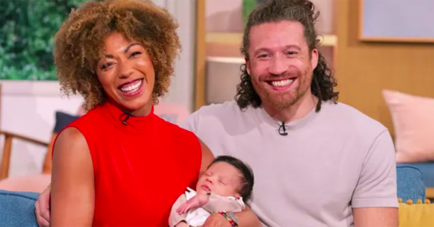 Dr Zoe Williams with her partner and baby on This Morning