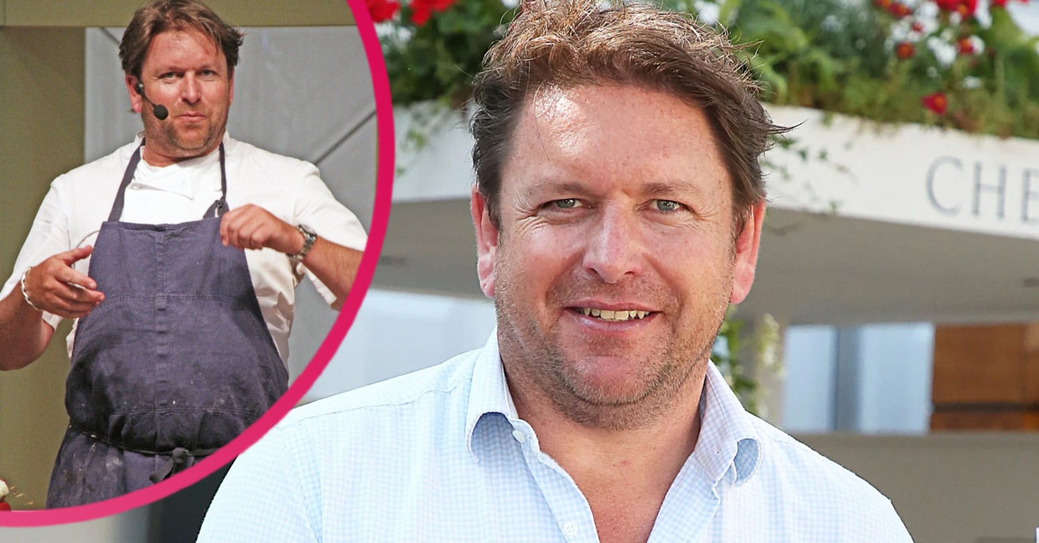 James Martin during a cooking demostration