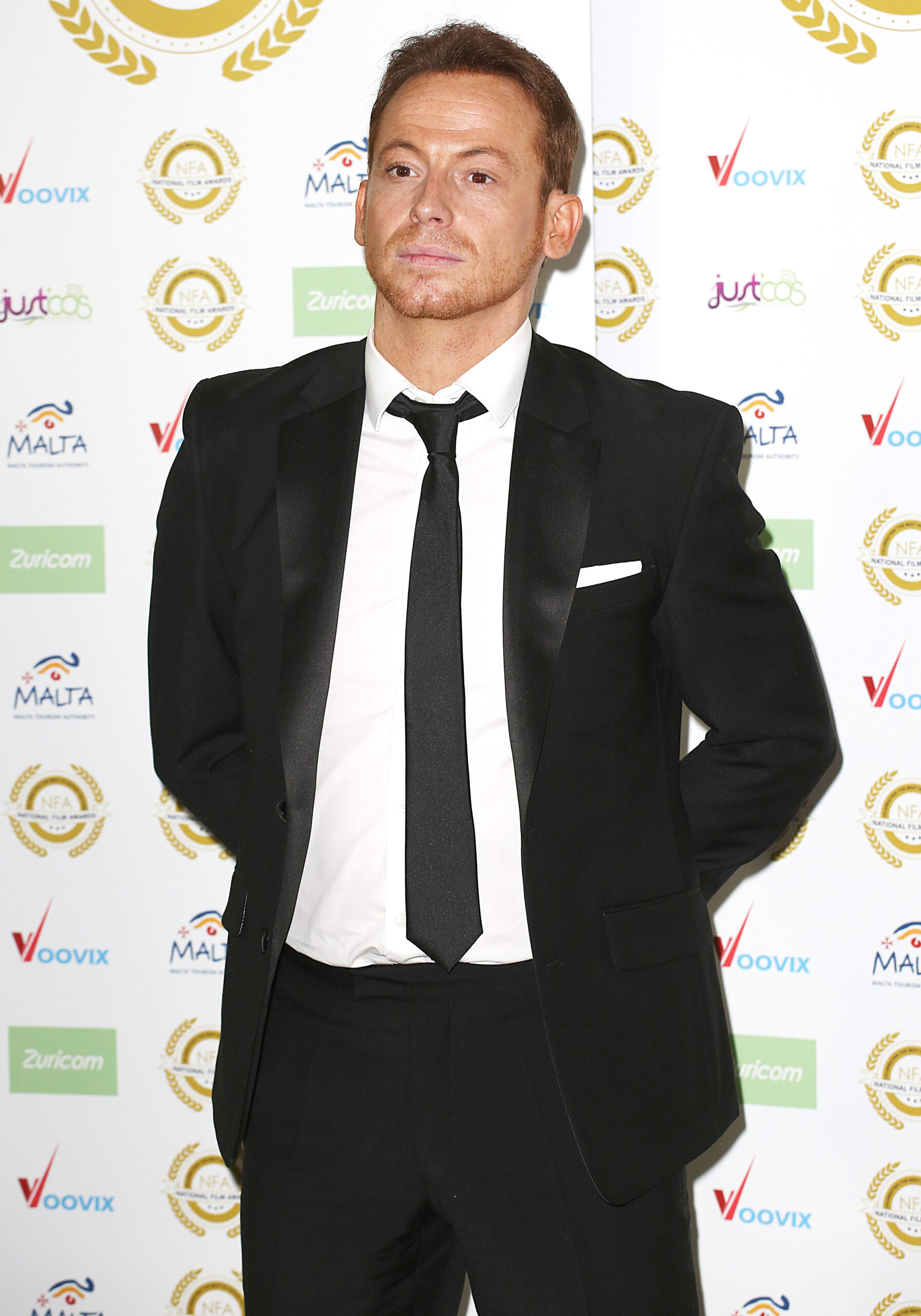 Joe Swash on the red carpet