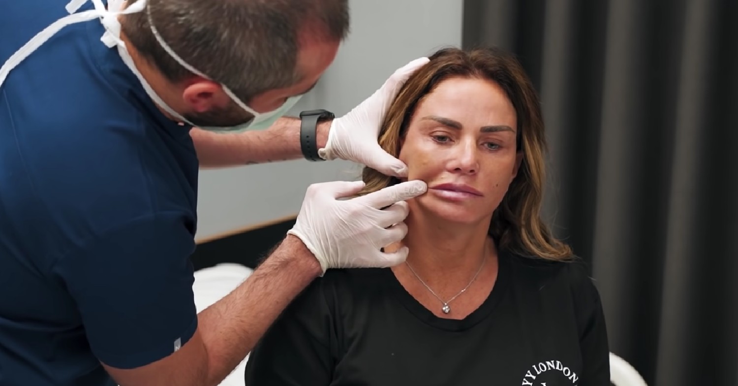 Katie Price Instagram - star documents facelift produre