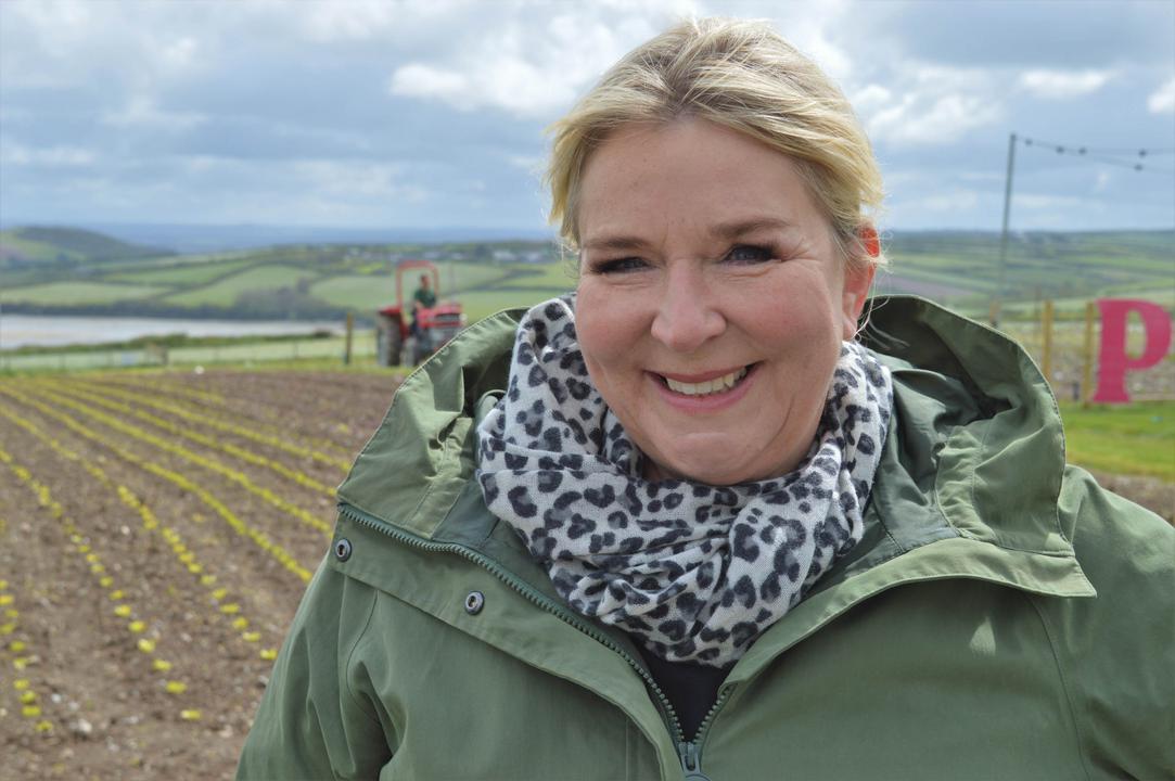 Fern Britton smiles as she present My Cornwall on Channel 5