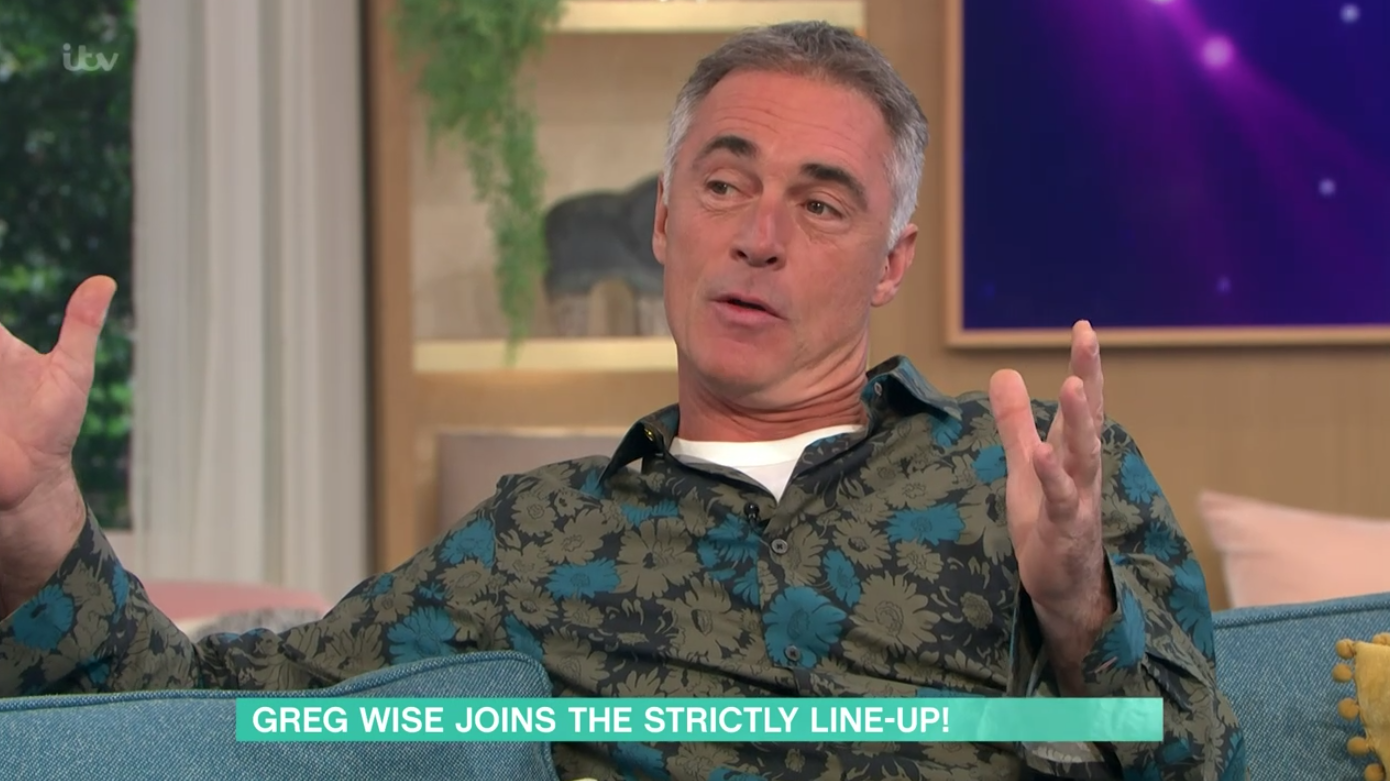 Greg Wise appears on This Morning to announce his participation in Strictly Come Dancing