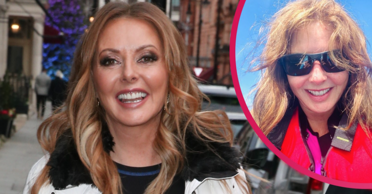 Carol Vorderman shared a wetsuit selfie on instagram