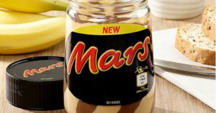 New Mars bar flavour spread in a jar